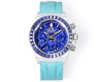 TW Factory Rolex Daytona 40mm Carbon Fiber Case Fabric Band Blue Face 4802 Movement Watch